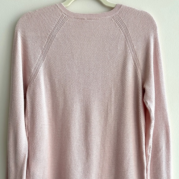 GAP Blush Pink V-Neck Women's Sweater, High-Low Lightweight Knit Sweater, Med - Picture 14 of 16
